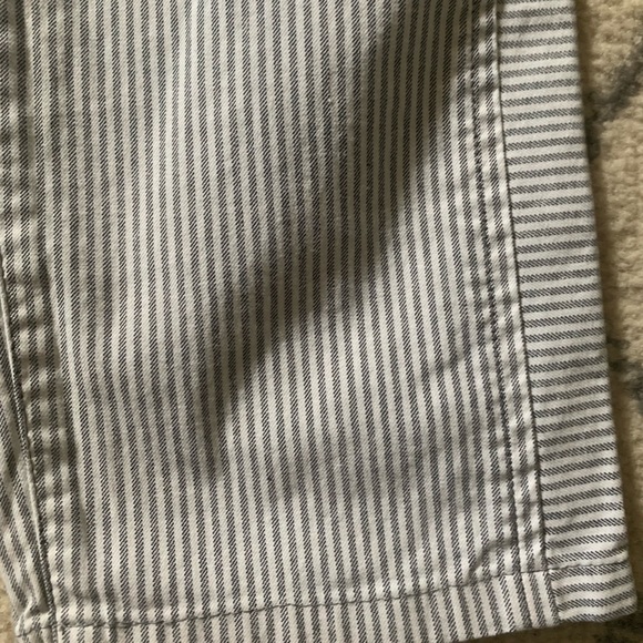 Gap Skinny Mini Striped Blue & White Pants - Picture 3 of 5